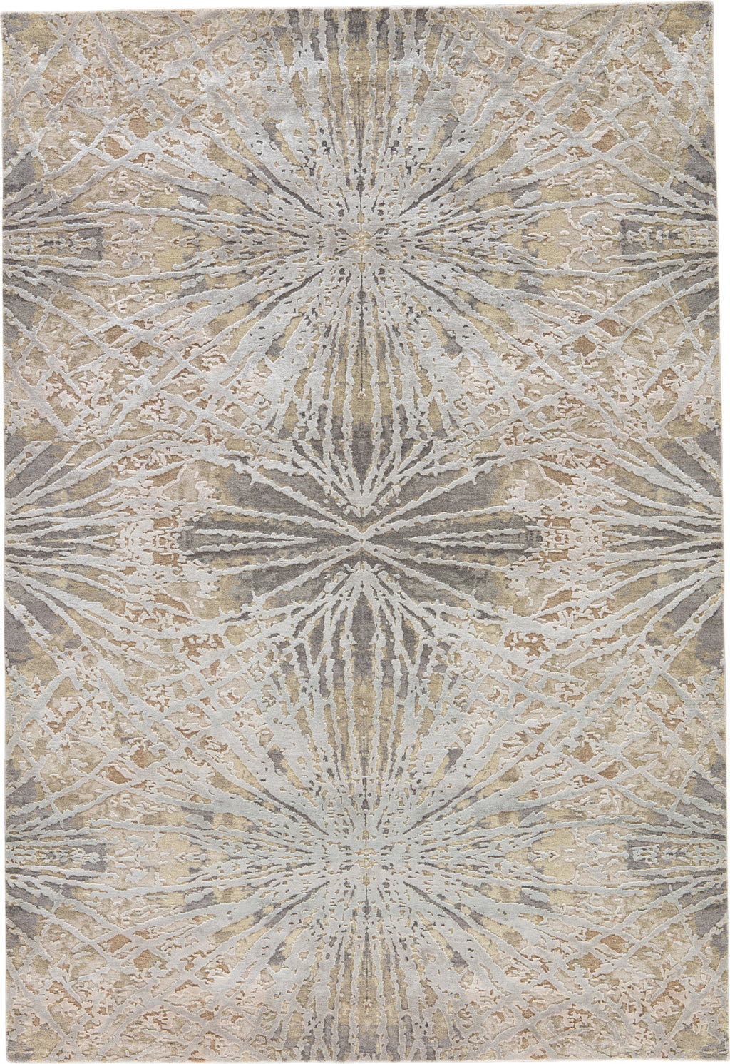 Jaipur Living Chaos Theory By Kavi Thea CKV25 Gray/Beige Area Rug - Top Down