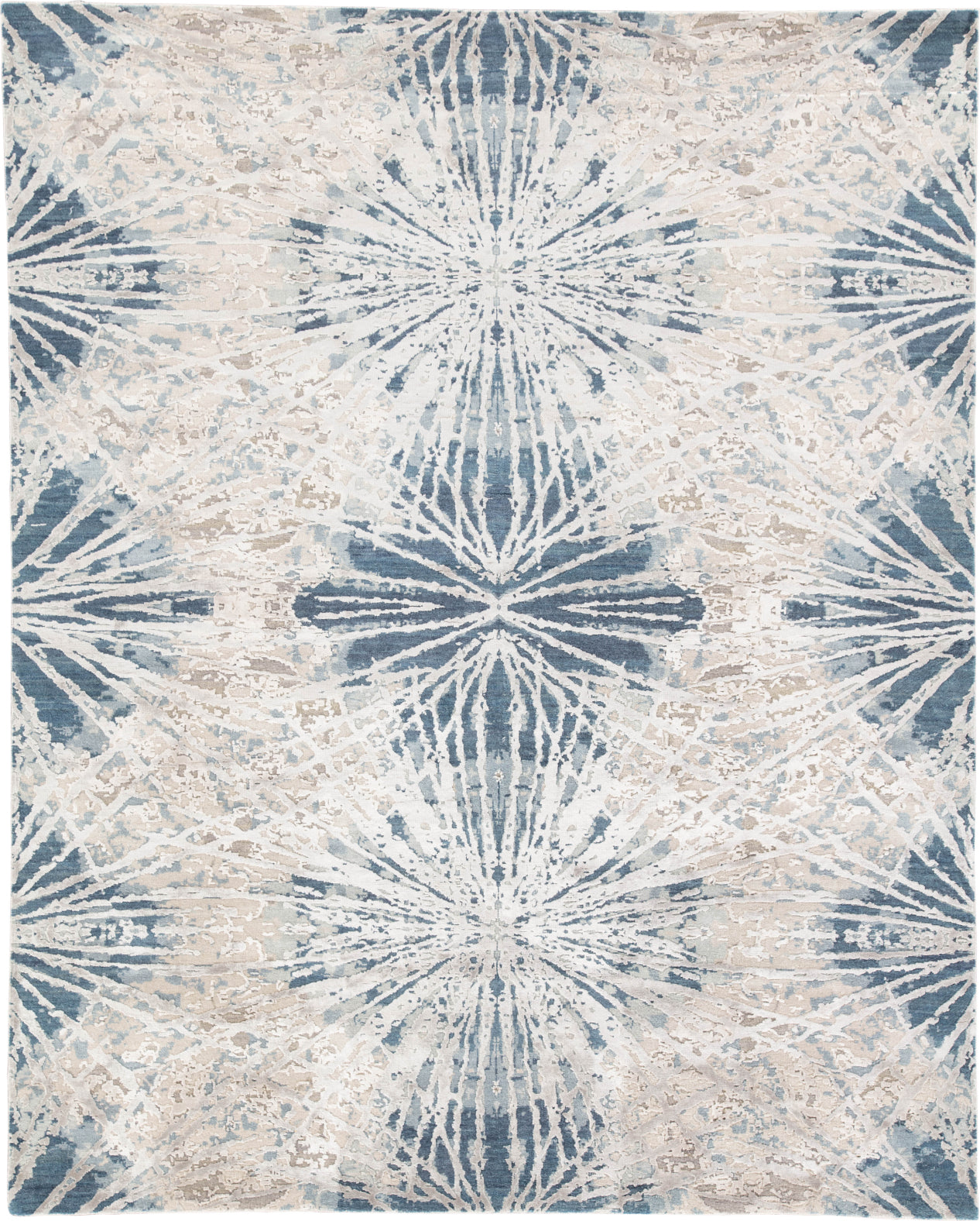 Jaipur Living Chaos Theory By Kavi Thea CKV30 White/Navy Area Rug - Top Down