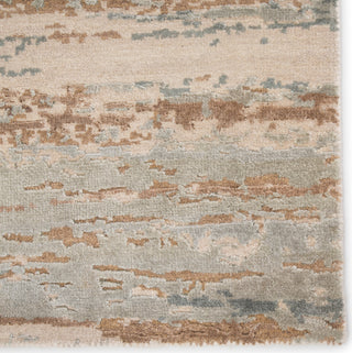 Jaipur Living Chaos Theory Bandi CKV33 Light Blue/Tan Area Rug by Kavi - Close Up