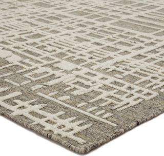 Jaipur Living Clamor Arlo CLA01 Gray/Cream Area Rug Corner Image