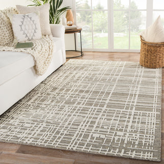 Jaipur Living Clamor Arlo CLA01 Gray/Cream Area Rug Lifestyle Image Feature