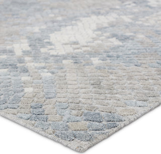 Jaipur Living Clamor Conlan Gray/Light Blue Area Rug - Corner