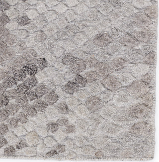 Jaipur Living Clamor Conlan Gray/Taupe Area Rug Corner Close Up Image