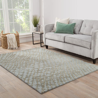 Jaipur Living Clayton Mesh CLN13 Blue Area Rug Lifestyle Image Feature