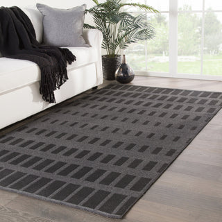 Jaipur Living Chikoko By Vaise CNC01 Gray/Black Area Rug Nikki Chu Lifestyle Image Feature