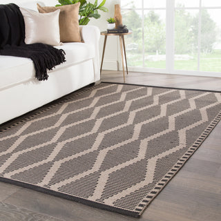 Jaipur Living Chikoko By Mira CNC02 Beige/Black Area Rug Nikki Chu Lifestyle Image Feature