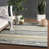 Jaipur Living Colours Sketchy Lines CO08 Silver/Blue Area Rug by Lauren Wan Lifestyle Image Feature