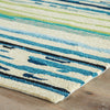 Jaipur Living Colours Sketchy Lines CO19 Blue/Green Area Rug Corner Image