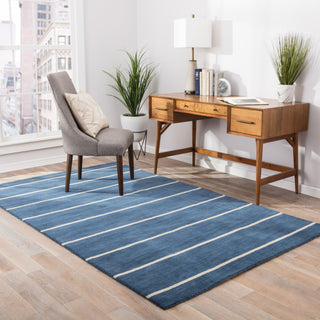 Jaipur Living Coastal Dunes Ketch COD03 Blue/Beige Area Rug Lifestyle Image Feature