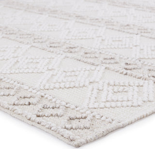 Jaipur Living Cosette Adelie COE01 White/Light Gray Area Rug Corner Image