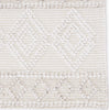 Jaipur Living Cosette Adelie COE01 White/Light Gray Area Rug Corner Close Up Image