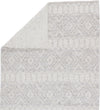 Jaipur Living Cosette Ismene COE02 Light Gray/White Area Rug Folded Backing Image