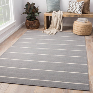 Jaipur Living Coastal Shores Cape Cod COH13 Gray/White Area Rug Lifestyle Image Feature