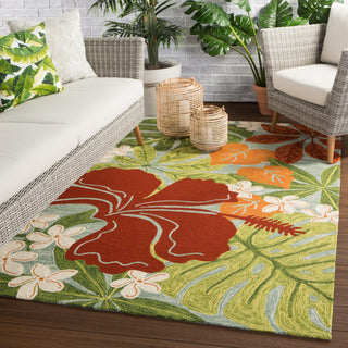 Jaipur Living Coastal Lagoon Luau COL20 Multicolor/Blue Area Rug Lifestyle Image Feature