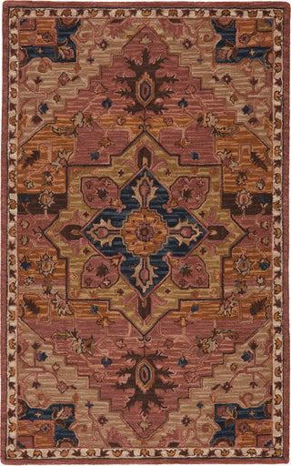 Jaipur Living Cardamom Cressida COM06 Dark Pink/Blue Area Rug - Top Down