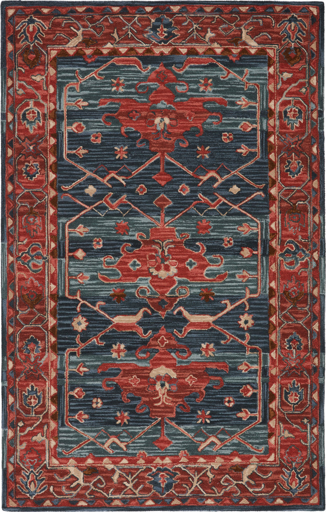 Jaipur Living Cardamom Cinnabar COM07 Red/Blue Area Rug