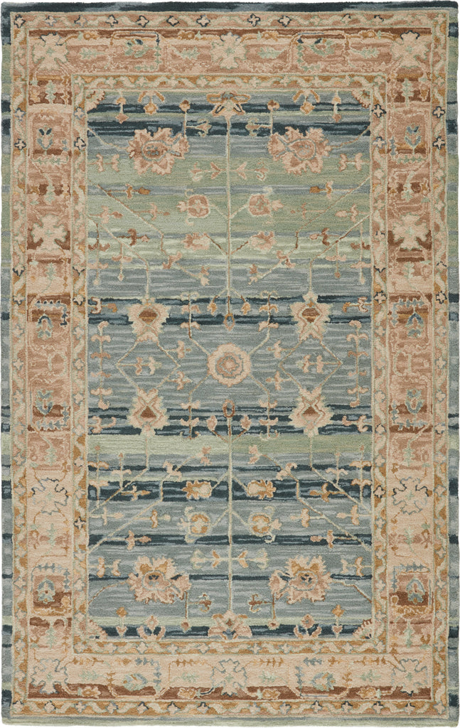 Jaipur Living Cardamom Jensine COM08 Blue/Beige Area Rug - Top Down