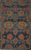 Jaipur Living Cardamom Nela COM10 Dark Blue/Red Area Rug - Top Down