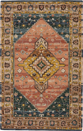 Jaipur Living Cardamom Seraphina COM13 Pink/Yellow Area Rug - Top Down