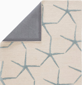 Jaipur Living Coastal Resort Starfishing COR24 White/Blue Area Rug Folded Backing Image