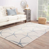 Jaipur Living Coastal Resort Starfishing COR24 White/Blue Area Rug Lifestyle Image Feature