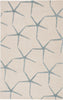 Jaipur Living Coastal Resort Starfishing COR24 White/Blue Area Rug Main Image
