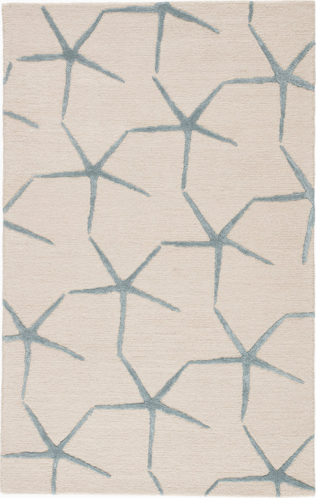 Jaipur Living Coastal Resort Starfishing COR24 White/Blue Area Rug Main Image