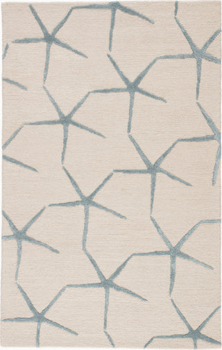 Jaipur Living Coastal Resort Starfishing COR24 White/Blue Area Rug Main Image