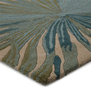 Jaipur Living Coastal Seaside Palmetto COS33 Blue/Green Area Rug