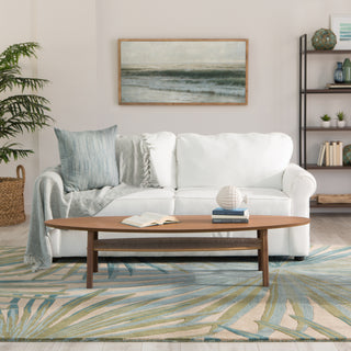 Jaipur Living Coastal Seaside Palmetto COS33 Blue/Green Area Rug