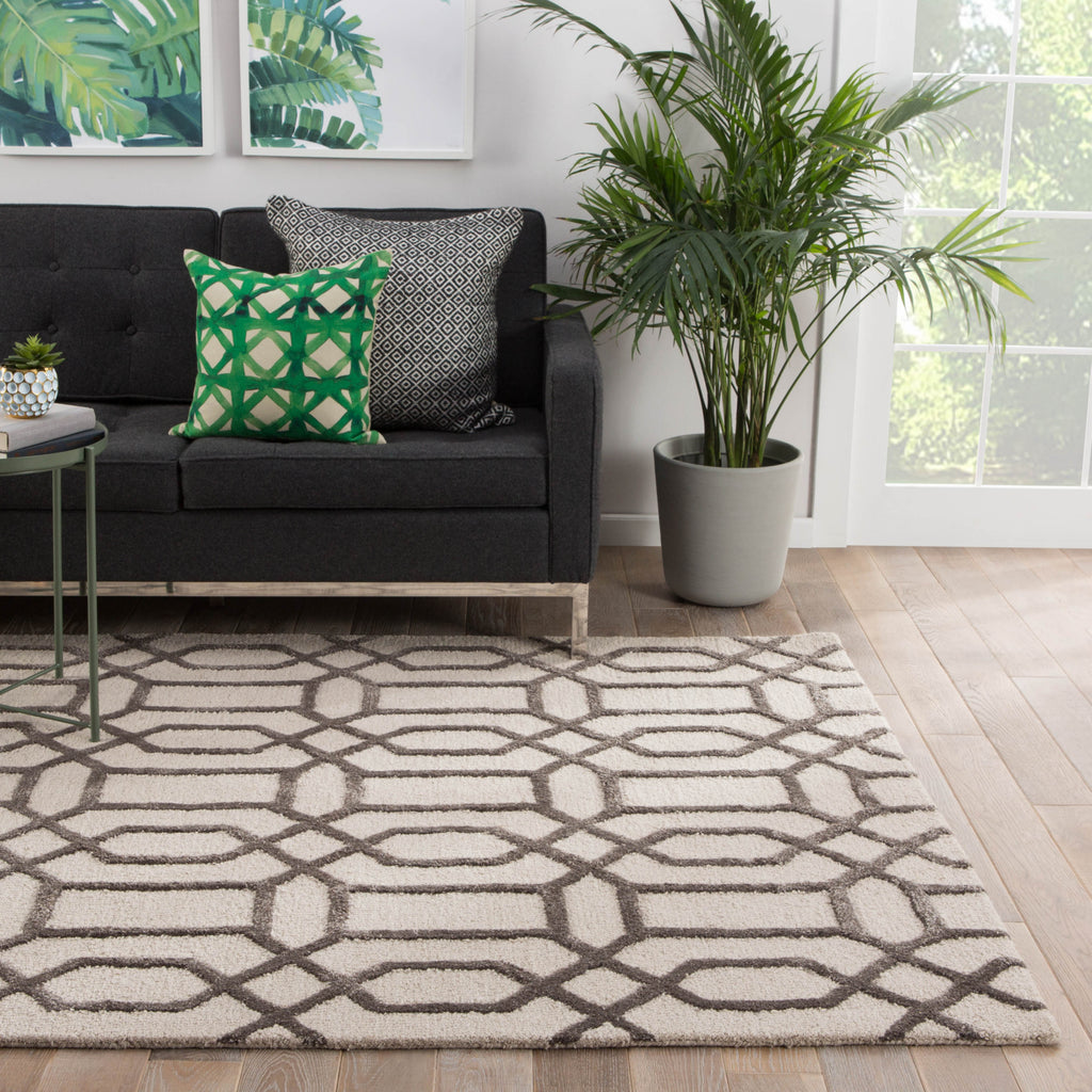 Jaipur Living City Bellevue CT07 White Area Rug Lifestyle Image Feature