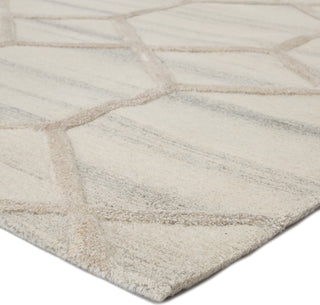 Jaipur Living City Cleveland CT105 Cream/Gray Area Rug Corner Image