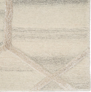 Jaipur Living City Cleveland CT105 Cream/Gray Area Rug Corner Close Up Image