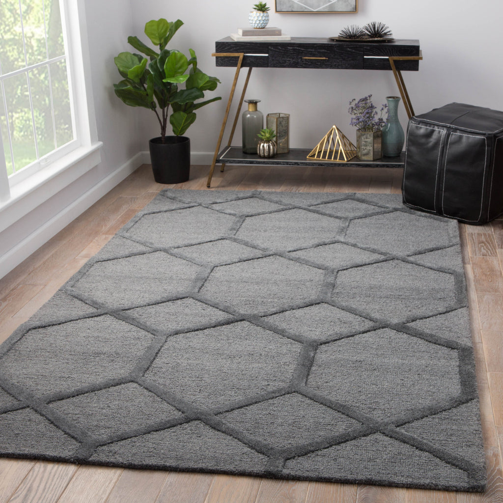 Jaipur Living City Cleveland CT106 Gray Area Rug Lifestyle Image Feature