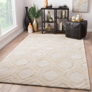 Jaipur Living City Hassan CT117 Beige/Cream Area Rug Lifestyle Image Feature