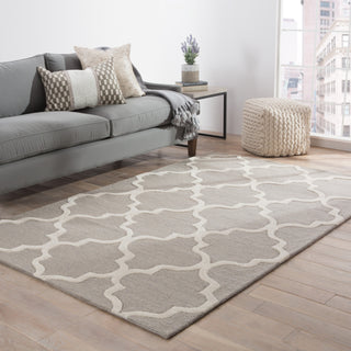 Jaipur Living City Miami CT30 Light Gray/White Area Rug Lifestyle Image Feature