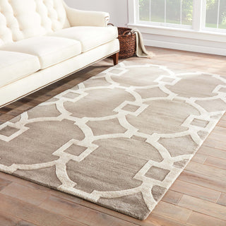 Jaipur Living City Regency CT34 Light Gray Area Rug Lifestyle Image Feature