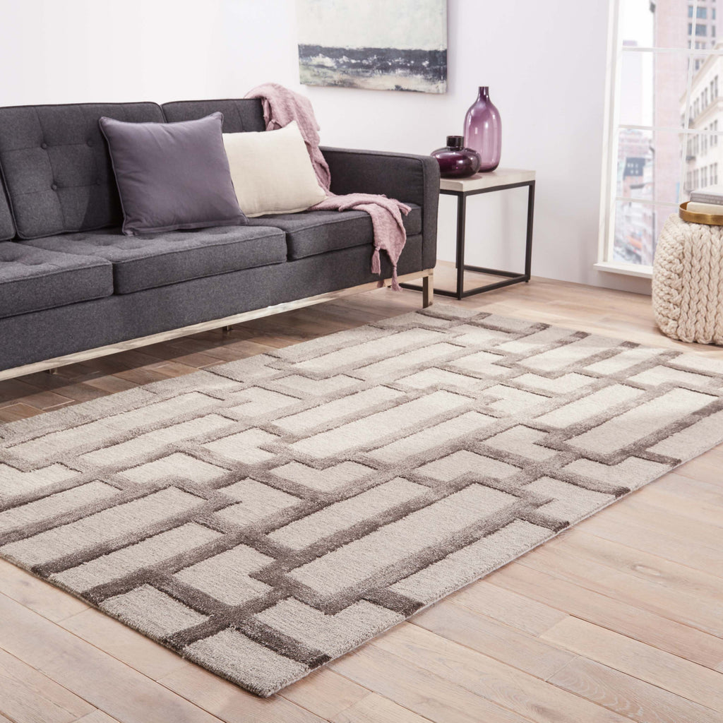 Jaipur Living City Dallas CT36 Light Gray Area Rug Lifestyle Image Feature