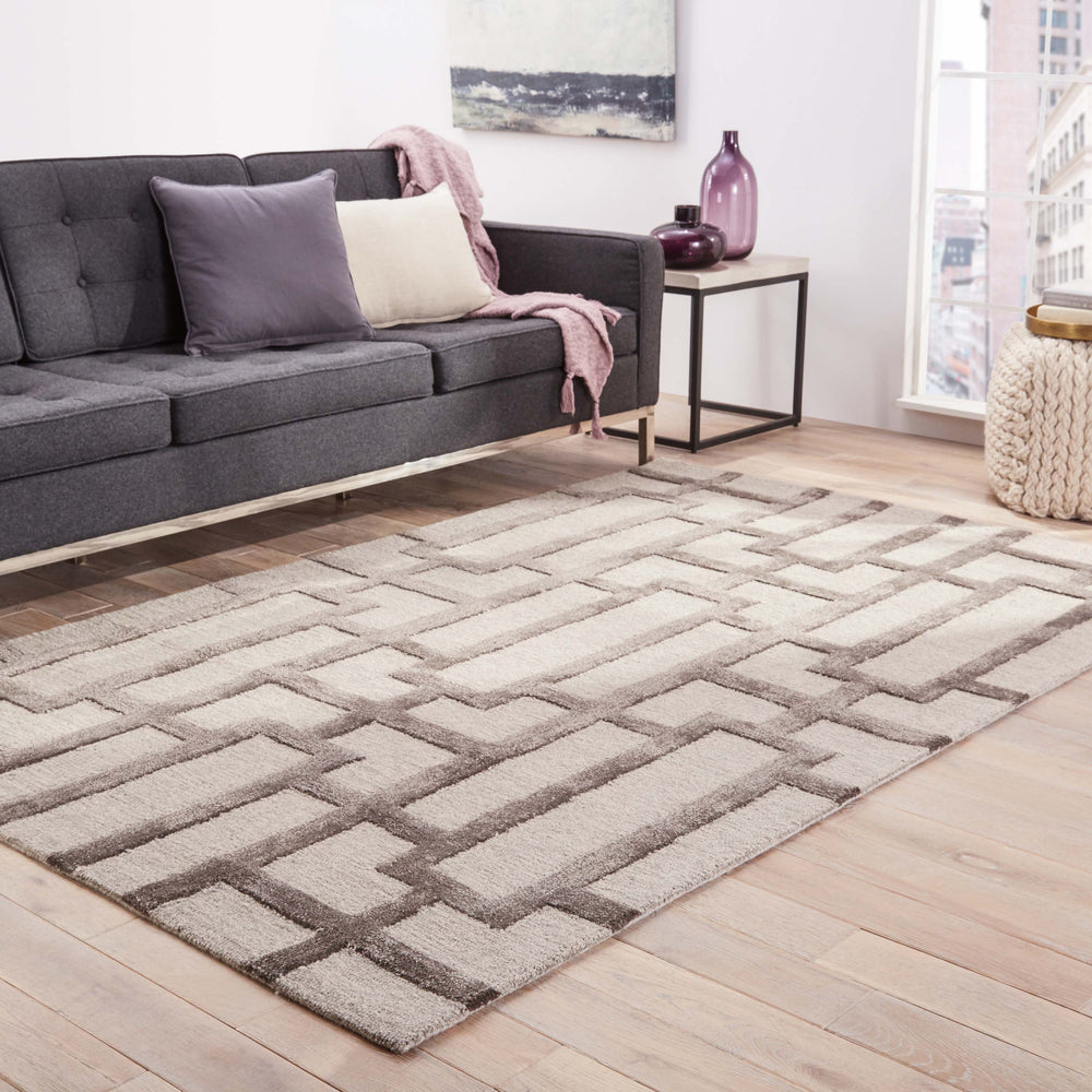 Jaipur Living City Dallas CT36 Light Gray Area Rug Lifestyle Image Feature