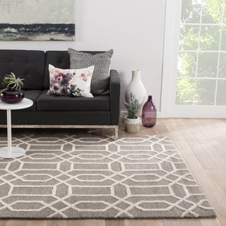 Jaipur Living City Bellevue CT71 Light Gray Area Rug Lifestyle Image Feature