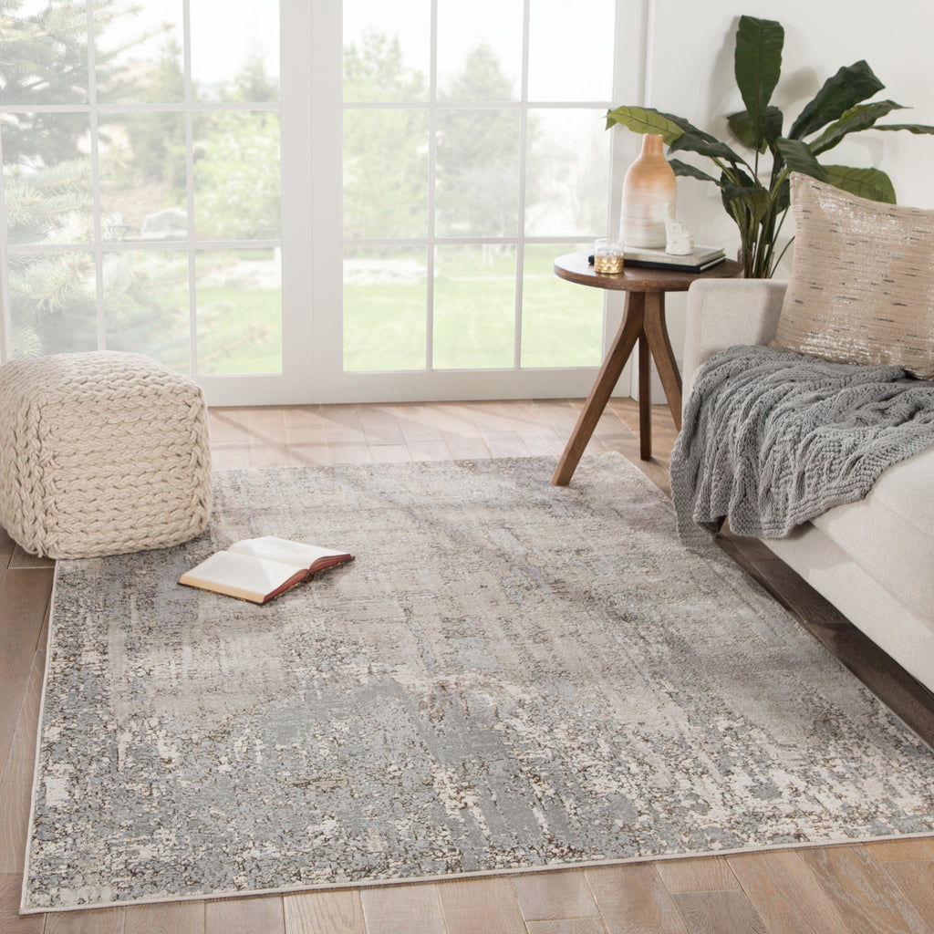 Jaipur Living Catalyst Calibra CTY06 Gray/Taupe Area Rug Lifestyle Image Feature