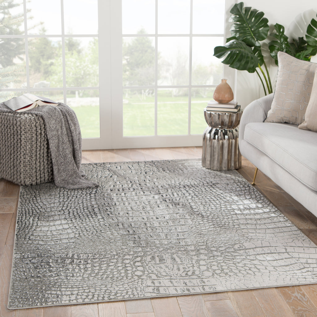 Jaipur Living Catalyst Canberra CTY09 Gray/Black Area Rug Lifestyle Image Feature
