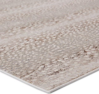 Jaipur Living Catalyst Axis CTY14 Light Gray/Brown Area Rug Corner Image