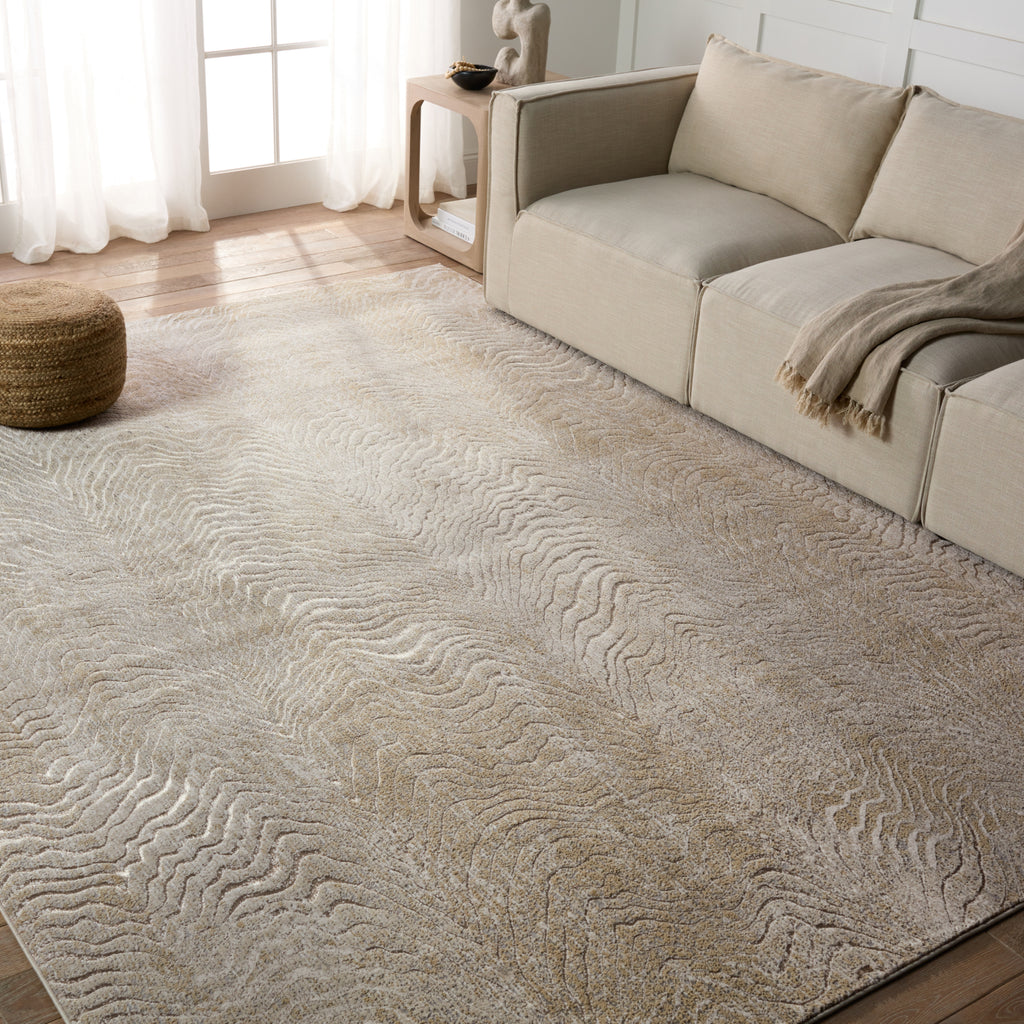 Jaipur Living Catalyst Dune CTY16 Brown/Taupe Area Rug Lifestyle Image Feature