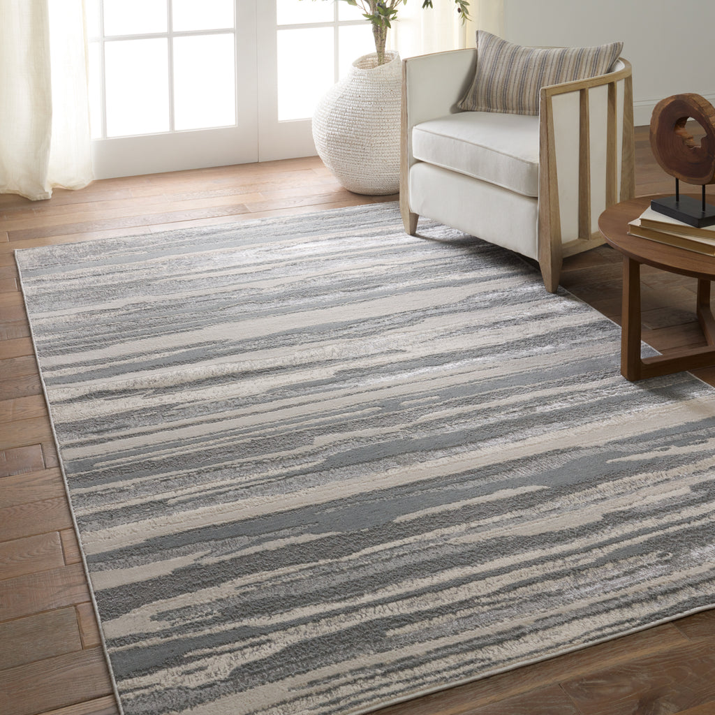 Jaipur Living Catalyst Eire CTY18 Gray/Cream Area Rug Lifestyle Image Feature