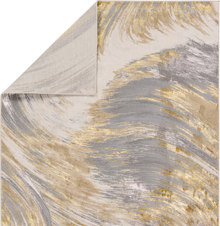 Jaipur Living Catalyst Zione CTY19 Gold/Gray Area Rug Backing Image