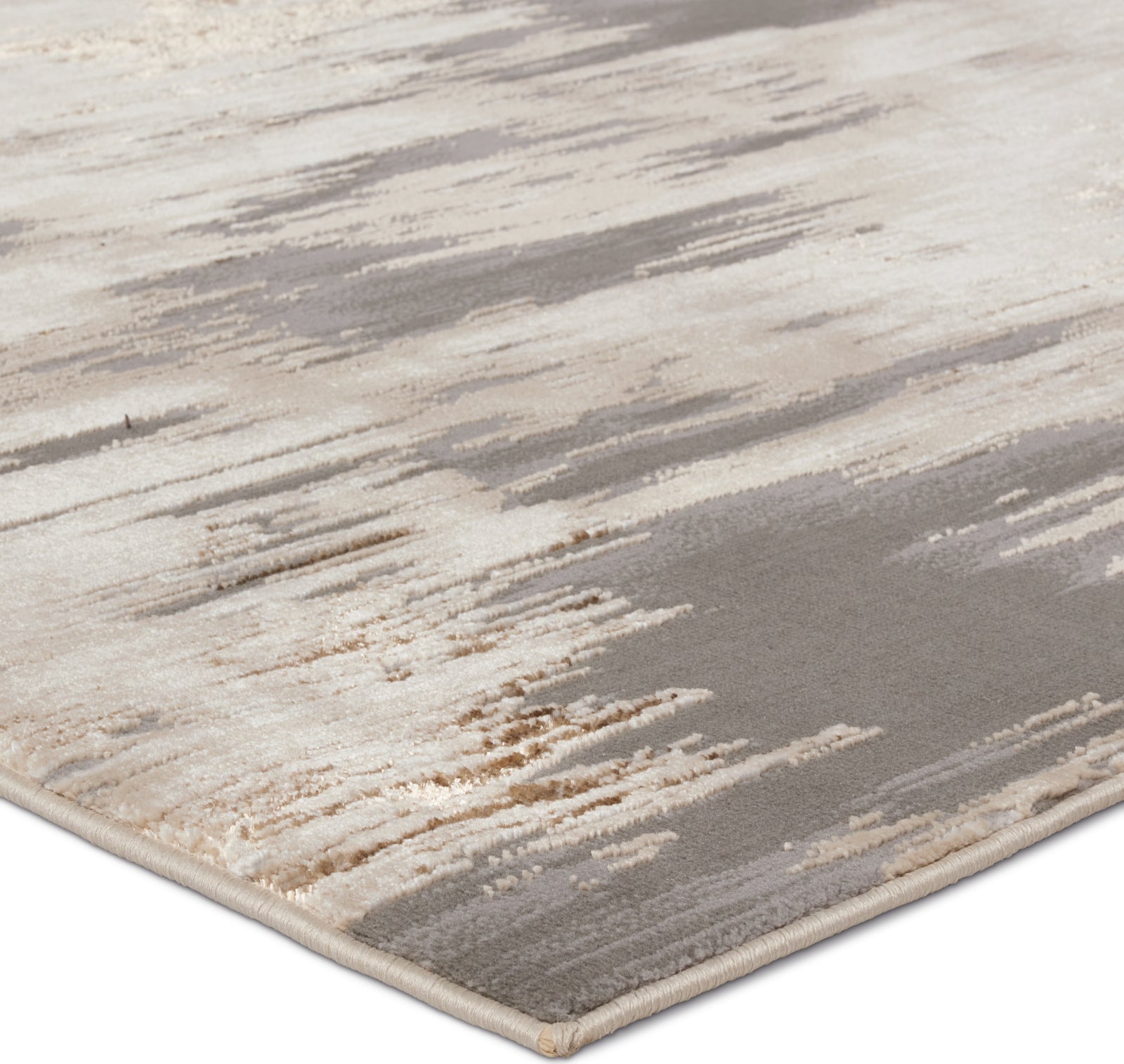 Jaipur Living Catalyst Ulysses CTY23 Taupe/Gray Area Rug Corner Image