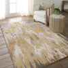 Jaipur Living Catalyst Ulysses CTY24 Gold/Gray Area Rug Lifestyle Image Feature