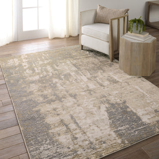 Jaipur Living Catalyst Raistlin CTY26 Gold/Gray Area Rug Lifestyle Image Feature