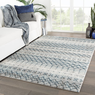 Jaipur Living Dalton Enesta DAT02 Blue/Gray Area Rug Lifestyle Image Feature